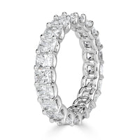 4.14ct Radiant Cut Diamond Eternity Band in 18k White Gold