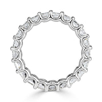 4.14ct Radiant Cut Diamond Eternity Band in 18k White Gold