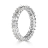2.66ct Emerald Cut Diamond Eternity Band in 18k White Gold