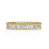 2.66ct Emerald Cut Diamond Eternity Band in 18k Yellow Gold