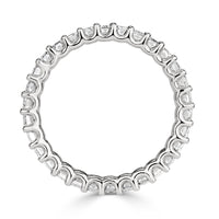 2.66ct Emerald Cut Diamond Eternity Band in Platinum