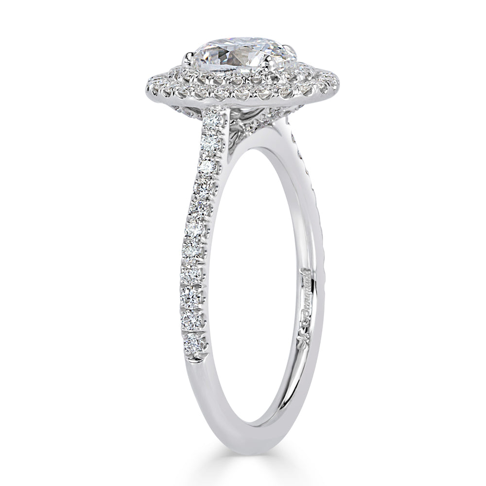 1.70ct Oval Cut Diamond Engagement Ring