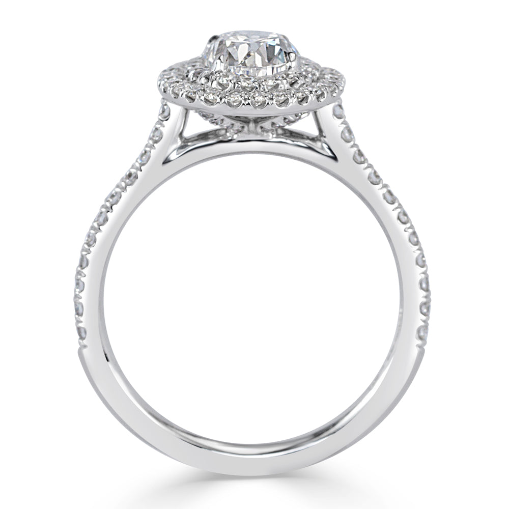 1.70ct Oval Cut Diamond Engagement Ring