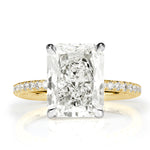 4.41ct Radiant Cut Diamond Engagement Ring