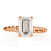 2.09ct Emerald Cut Diamond Engagement Ring