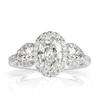 2.01ct Oval Cut Diamond Engagement Ring