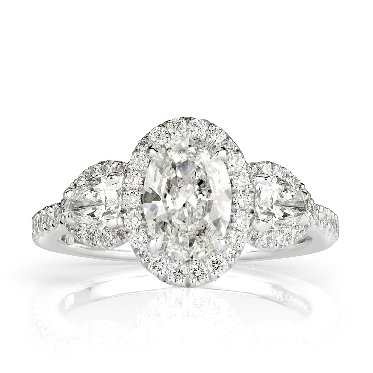 2.01ct Oval Cut Diamond Engagement Ring