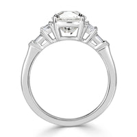 2.58ct Old Mine Cut Diamond Engagement Ring