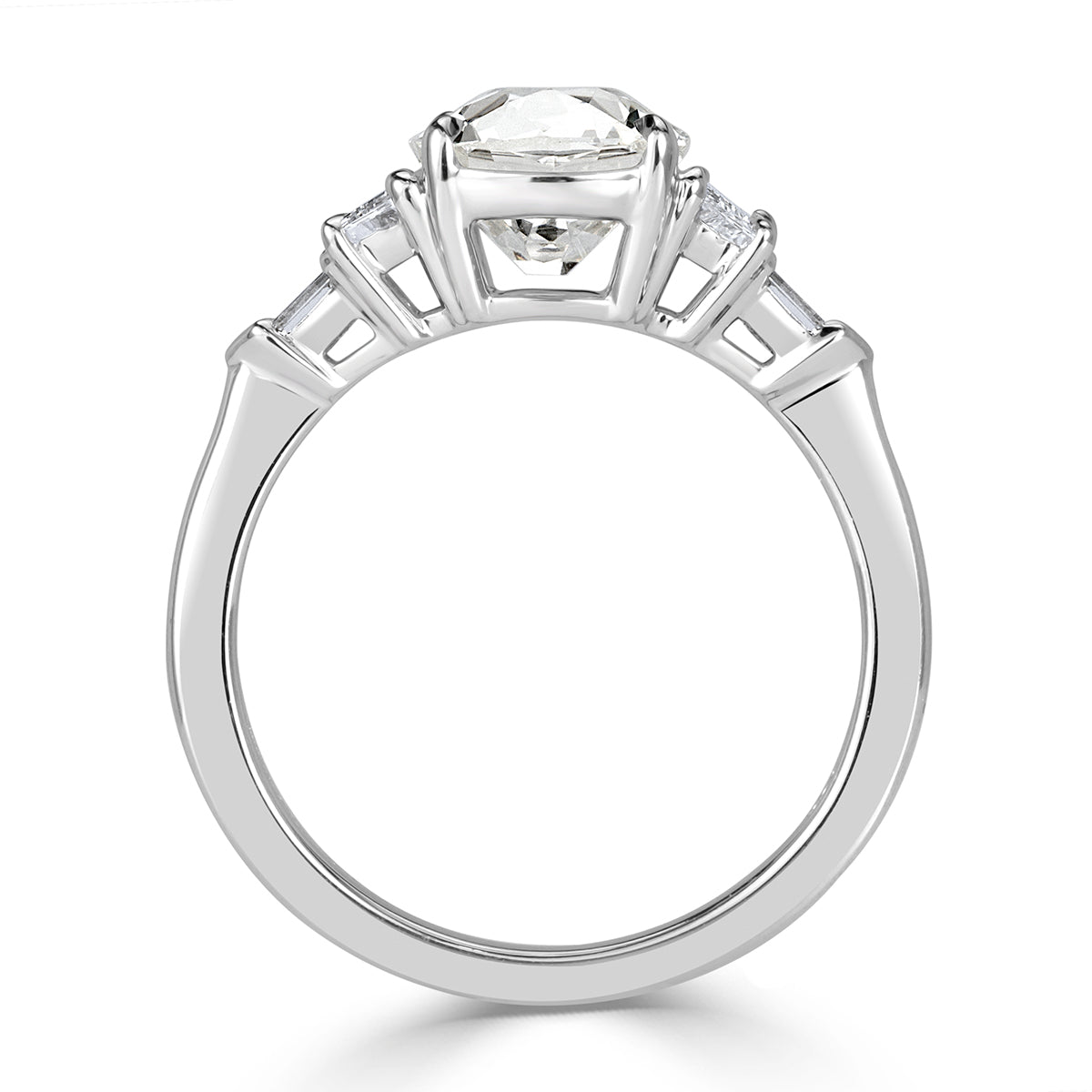 2.58ct Old Mine Cut Diamond Engagement Ring