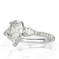 1.97ct Pear Shaped Diamond Engagement Ring