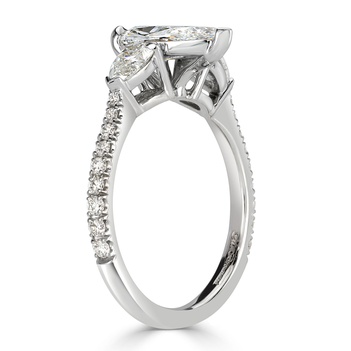1.97ct Pear Shaped Diamond Engagement Ring