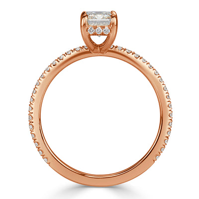 1.34ct Emerald Cut Diamond Engagement Ring