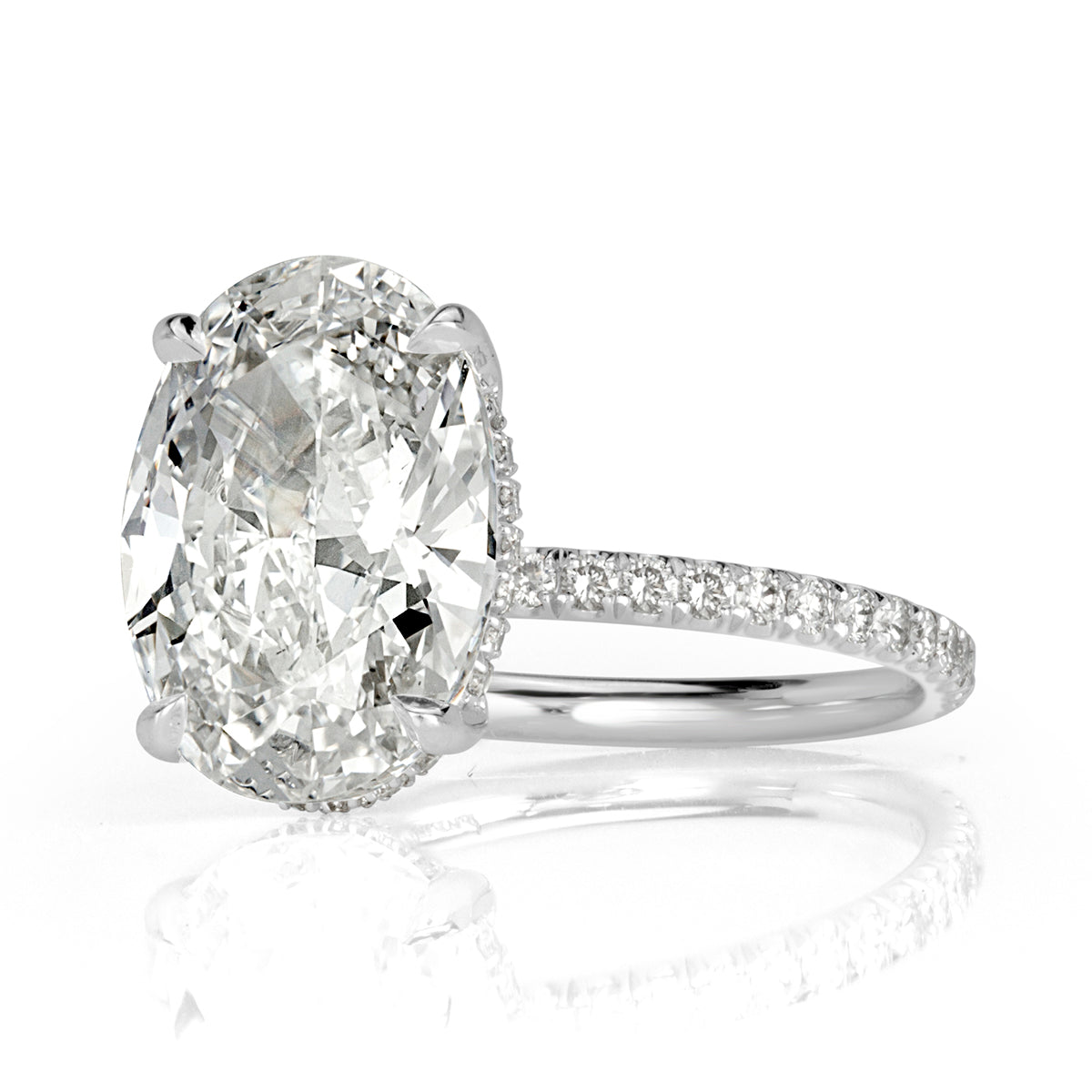 4.43ct Oval Cut Diamond Engagement Ring