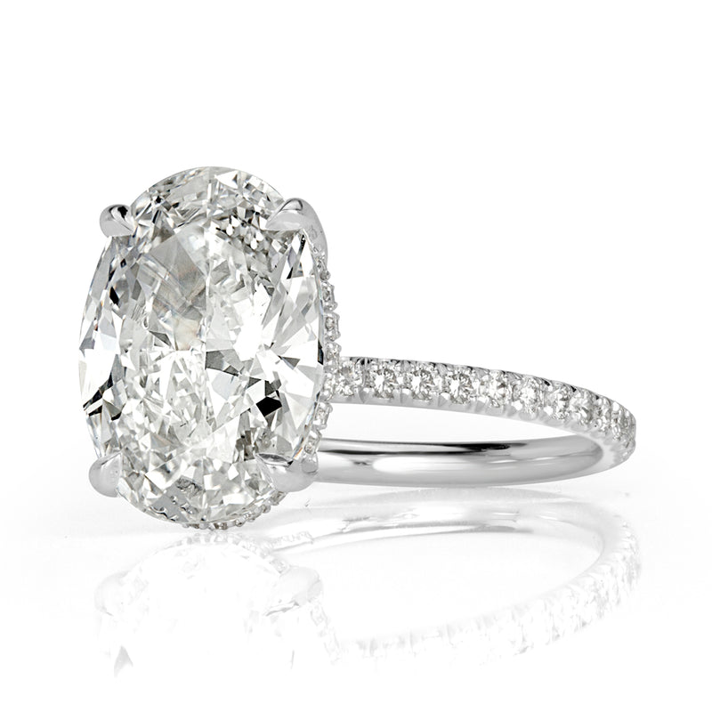 4.43ct Oval Cut Diamond Engagement Ring