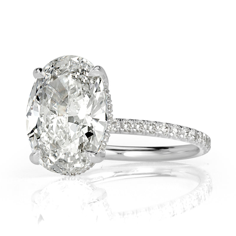 4.43ct Oval Cut Diamond Engagement Ring