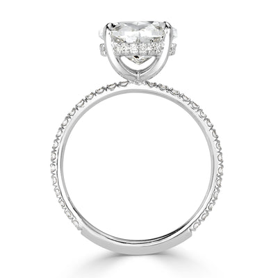 4.43ct Oval Cut Diamond Engagement Ring