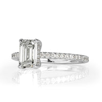 1.37ct Emerald Cut Diamond Engagement Ring