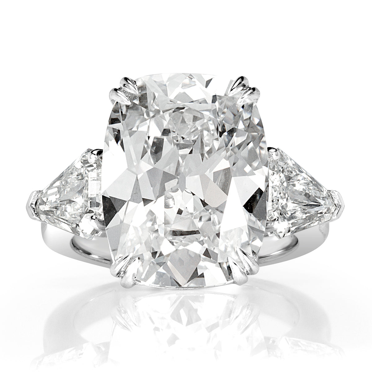 12.12ct Old Mine Cut Diamond Engagement Ring