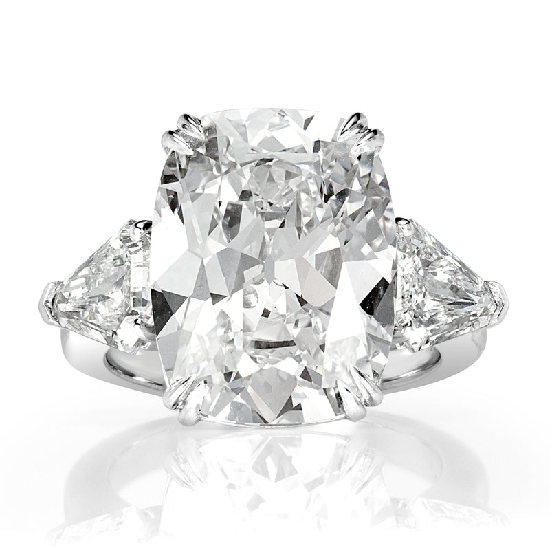 12.12ct Old Mine Cut Diamond Engagement Ring