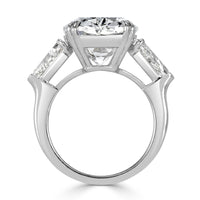 12.12ct Old Mine Cut Diamond Engagement Ring