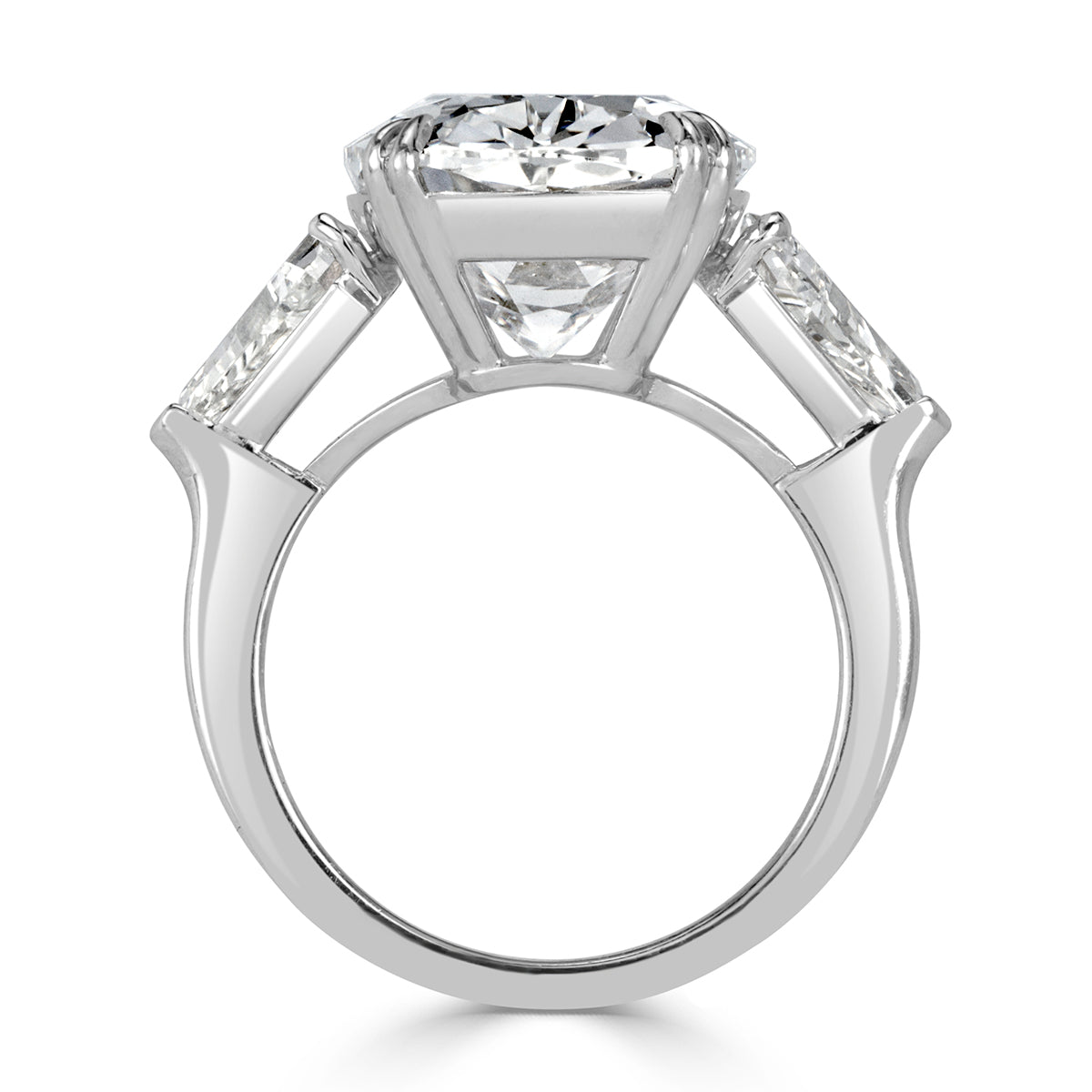 12.12ct Old Mine Cut Diamond Engagement Ring