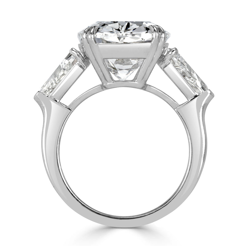 12.12ct Old Mine Cut Diamond Engagement Ring