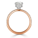1.69ct Old Mine Cut Diamond Engagement Ring