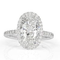4.61ct Oval Cut Diamond Engagement Ring