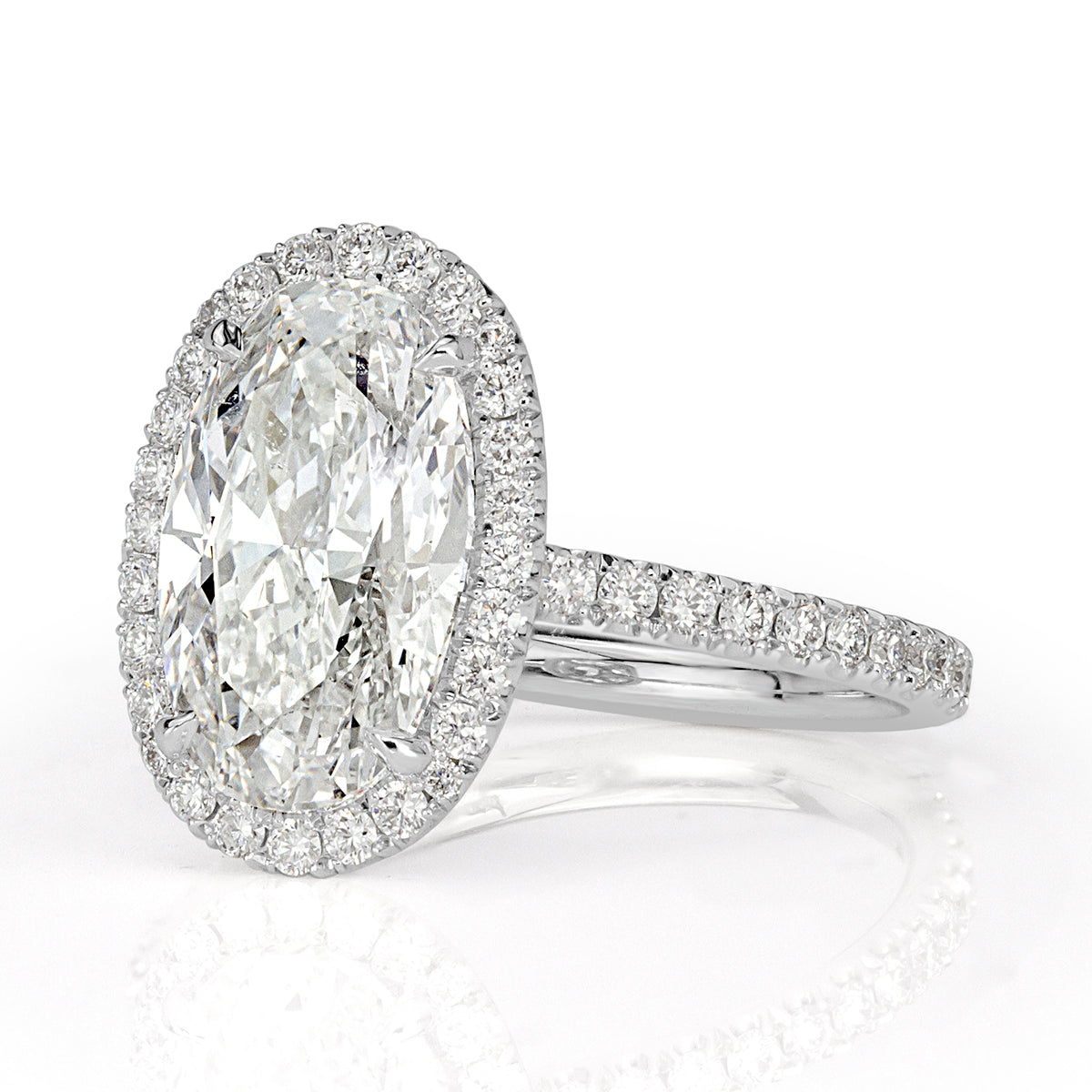 4.61ct Oval Cut Diamond Engagement Ring