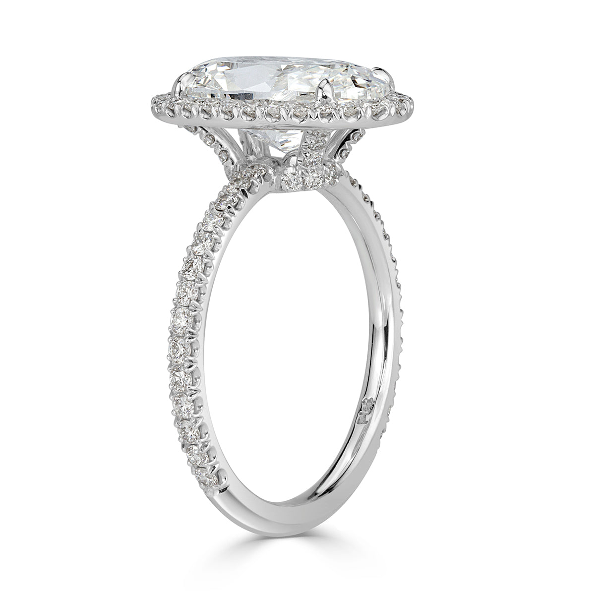 4.61ct Oval Cut Diamond Engagement Ring