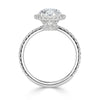 4.61ct Oval Cut Diamond Engagement Ring