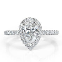 1.43ct Pear Shaped Diamond Engagement Ring