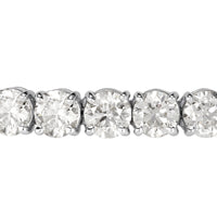 22.07ct Round Brilliant Cut Diamond Tennis Bracelet in 18k White Gold
