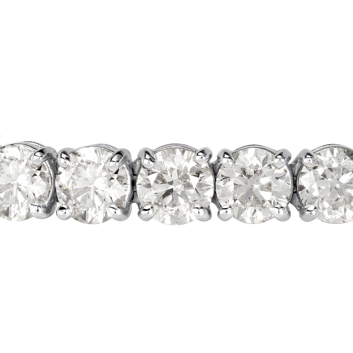 22.07ct Round Brilliant Cut Diamond Tennis Bracelet in 18k White Gold
