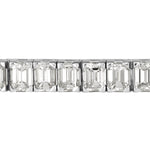 11.47ct Emerald Cut Diamond Tennis Bracelet in 18k White Gold