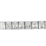 8.84ct Radiant Cut Diamond Tennis Bracelet in 18k White Gold