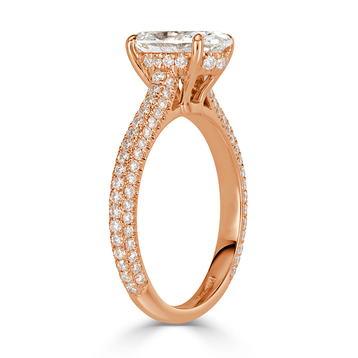 1.97ct Oval Cut Diamond Engagement Ring