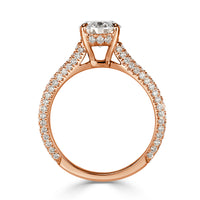 1.97ct Oval Cut Diamond Engagement Ring