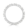 1.00ct Baguette Cut and Round Brilliant Cut Diamond Eternity Band in Platinum