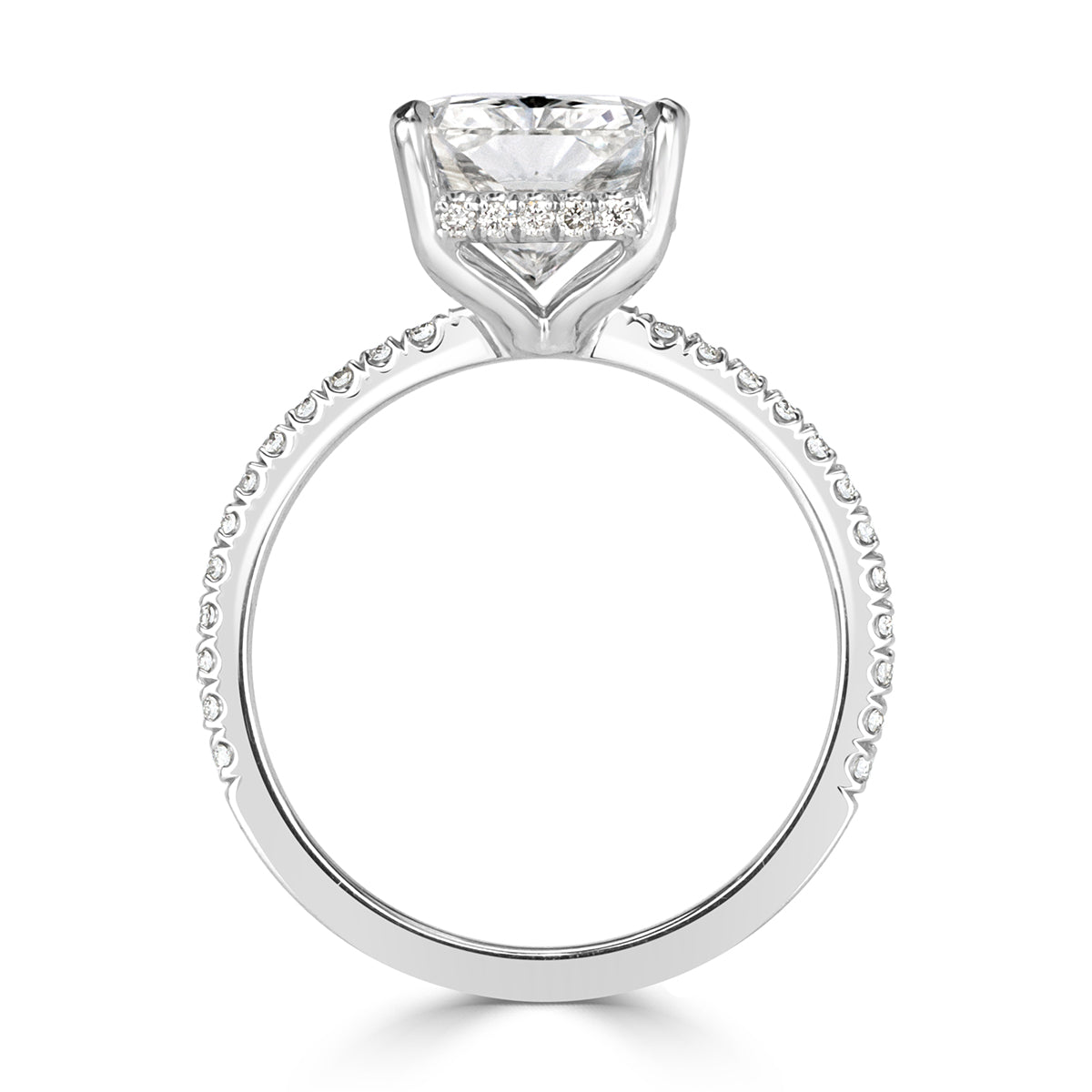 4.36ct Radiant Cut Diamond Engagement Ring