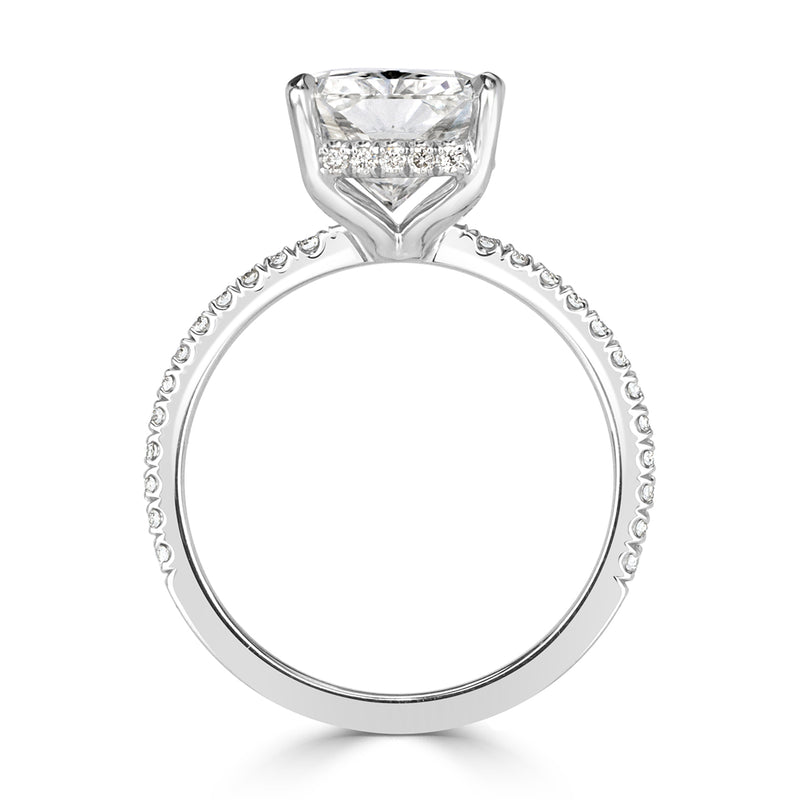 4.36ct Radiant Cut Diamond Engagement Ring