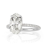 3.34ct Oval Cut Diamond Engagement Ring