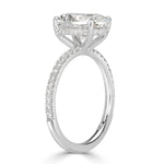 3.34ct Oval Cut Diamond Engagement Ring