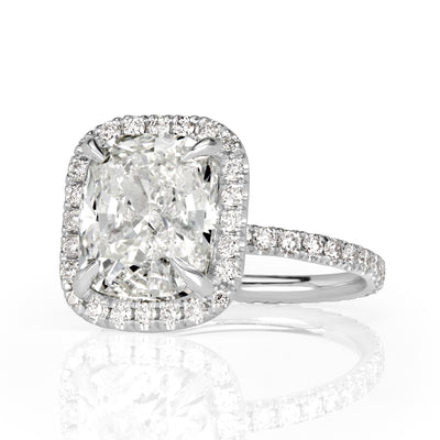 4.32ct Cushion Cut Diamond Engagement Ring