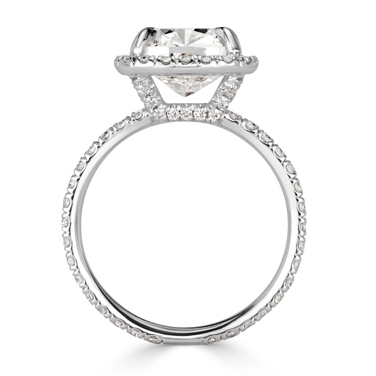 4.32ct Cushion Cut Diamond Engagement Ring