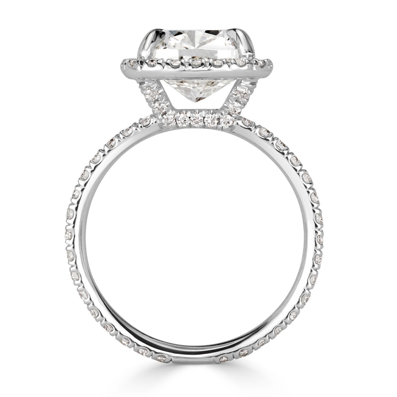 4.32ct Cushion Cut Diamond Engagement Ring
