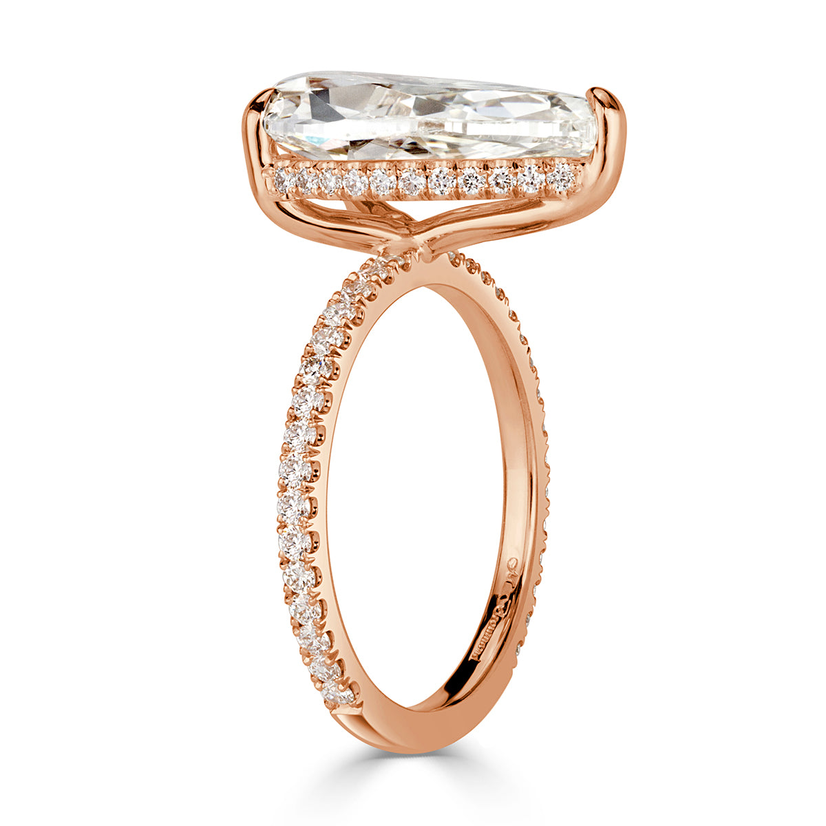 5.55ct Pear Shaped Diamond Engagement Ring