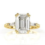 4.36ct Emerald Cut Diamond Engagement Ring