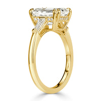 4.36ct Emerald Cut Diamond Engagement Ring