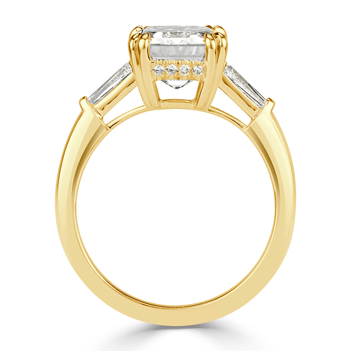 4.36ct Emerald Cut Diamond Engagement Ring